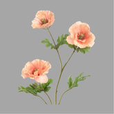 Barack színű mű pipacs virág.